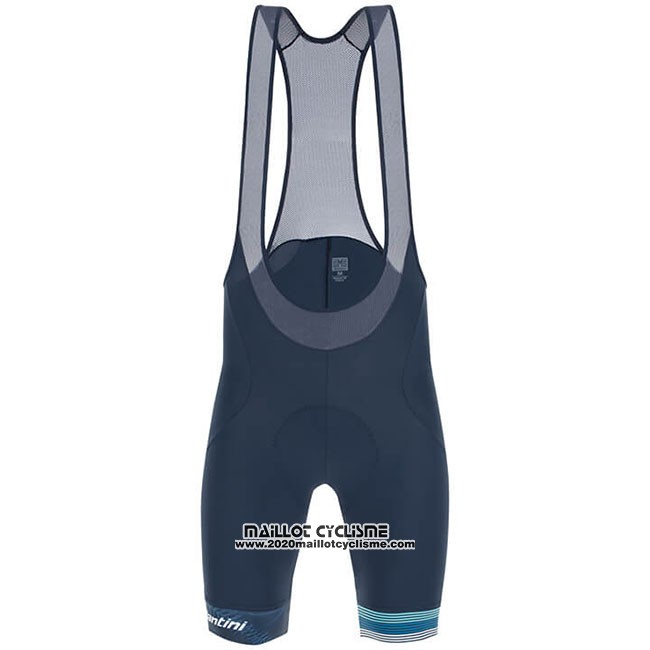 2019 Maillot Ciclismo Tour Down Under Bleu Manches Courtes et Cuissard